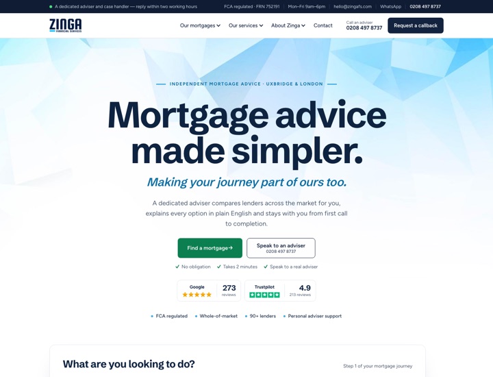 Preview of the new homepage